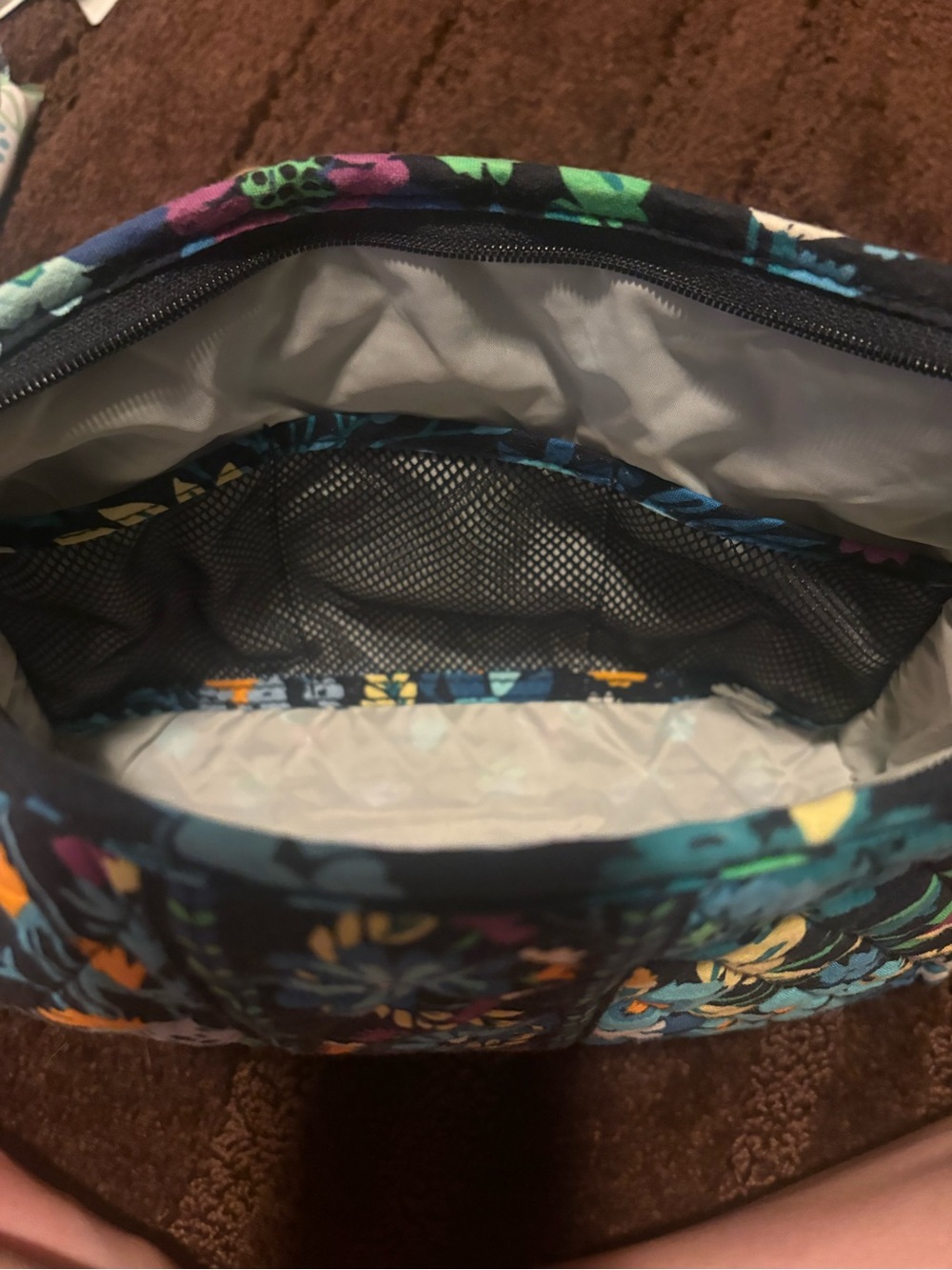 Vera Bradley Midnight Blues Quilted Cosmetic Bag - Picture 7 of 8